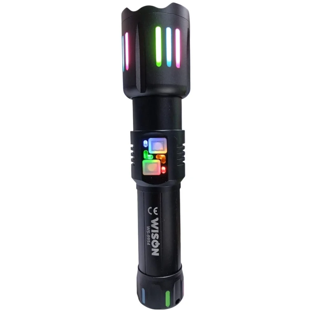Wison Ws-9954 25w Zoomlu Yeşil Lazerli Metal Şarjlı El Feneri Wison Ws-9954 25w Zoomlu Yeşil Lazerli Metal Şarjlı El Feneri