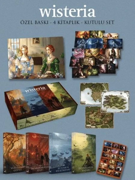 Wisteria Serisi Özel Kapak 4 Kitap (Hediyeli Kutu)