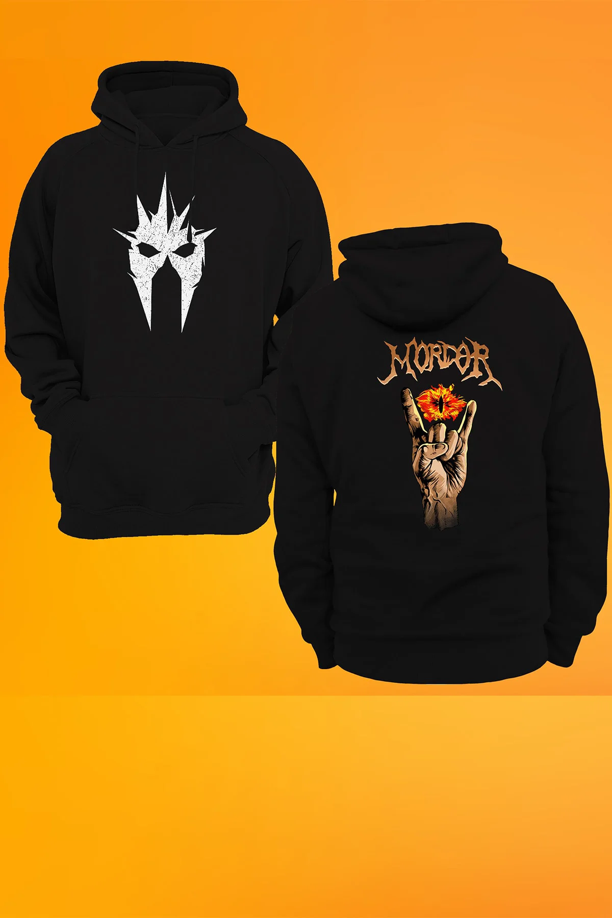 Witch King Çift Baskılı, 3 Ipl. Şardonlu, Içi Polar, Çok Kalın %100 Pamuk Sweatshirt