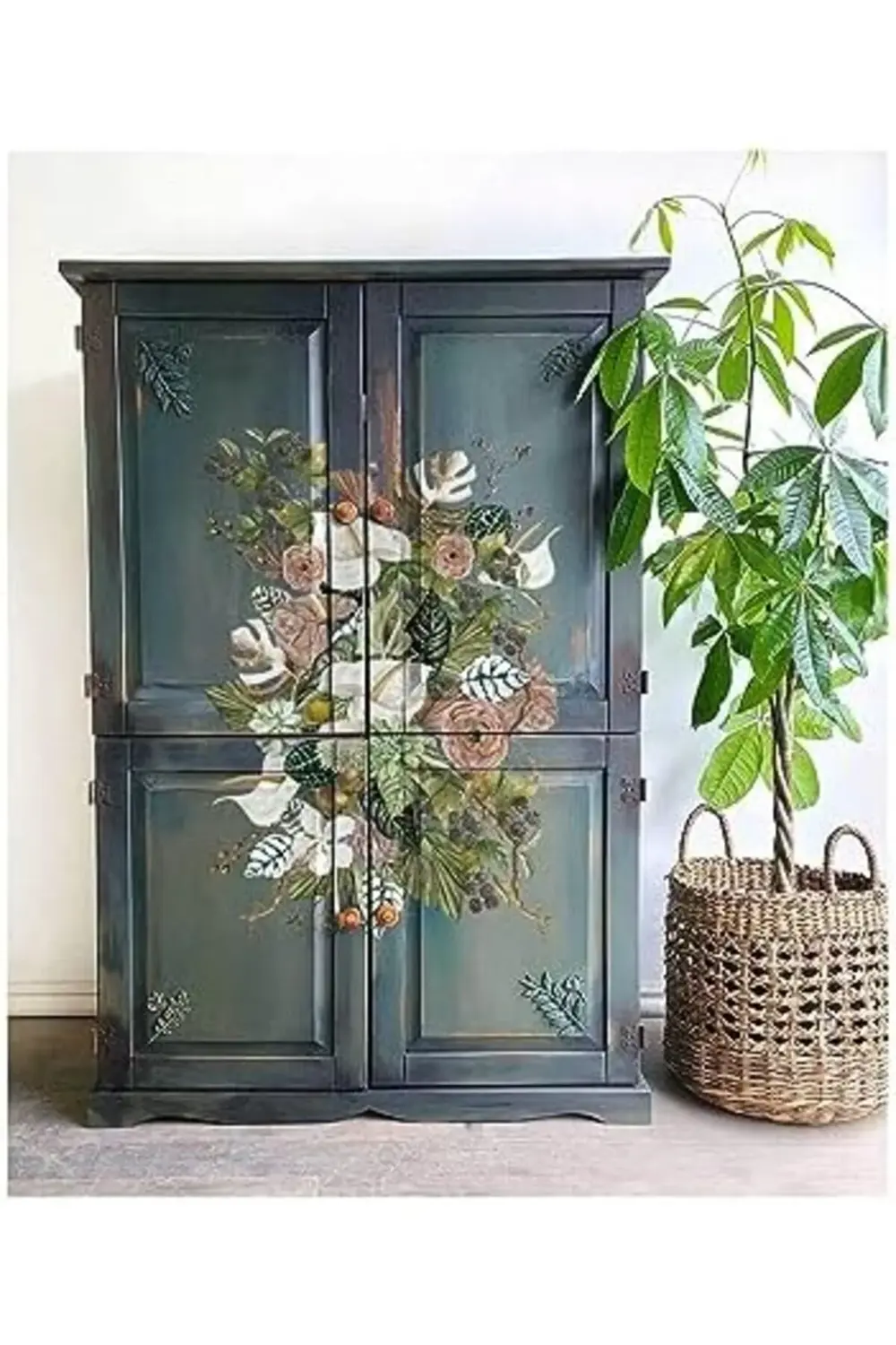 with Dekor Transferleri, Anthurium, 61x89 cm 1155328