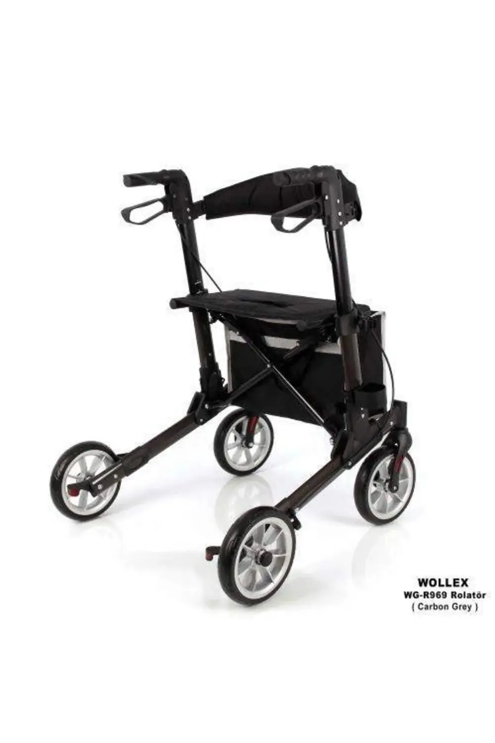 Witra Marka Alüminyum Tekerlekli Rolatör (KARBON GRİ)