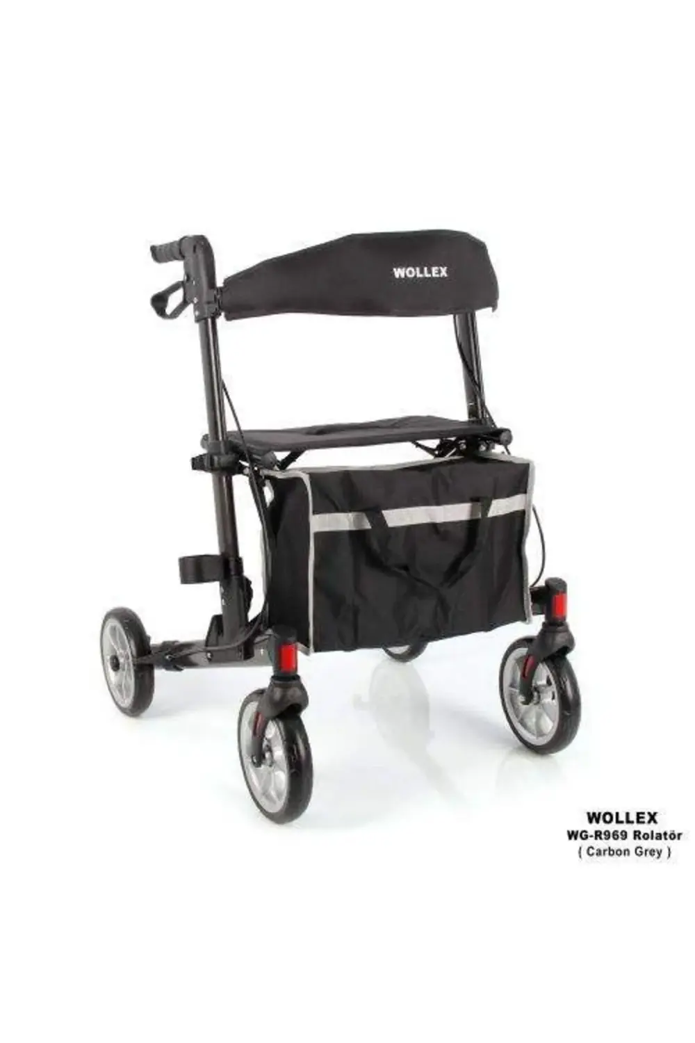 Witra Marka Alüminyum Tekerlekli Rolatör (KARBON GRİ)