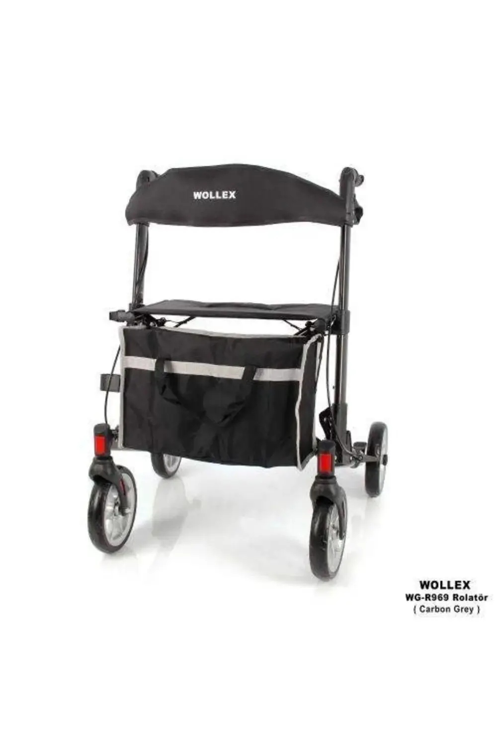 Witra Marka Alüminyum Tekerlekli Rolatör (KARBON GRİ)