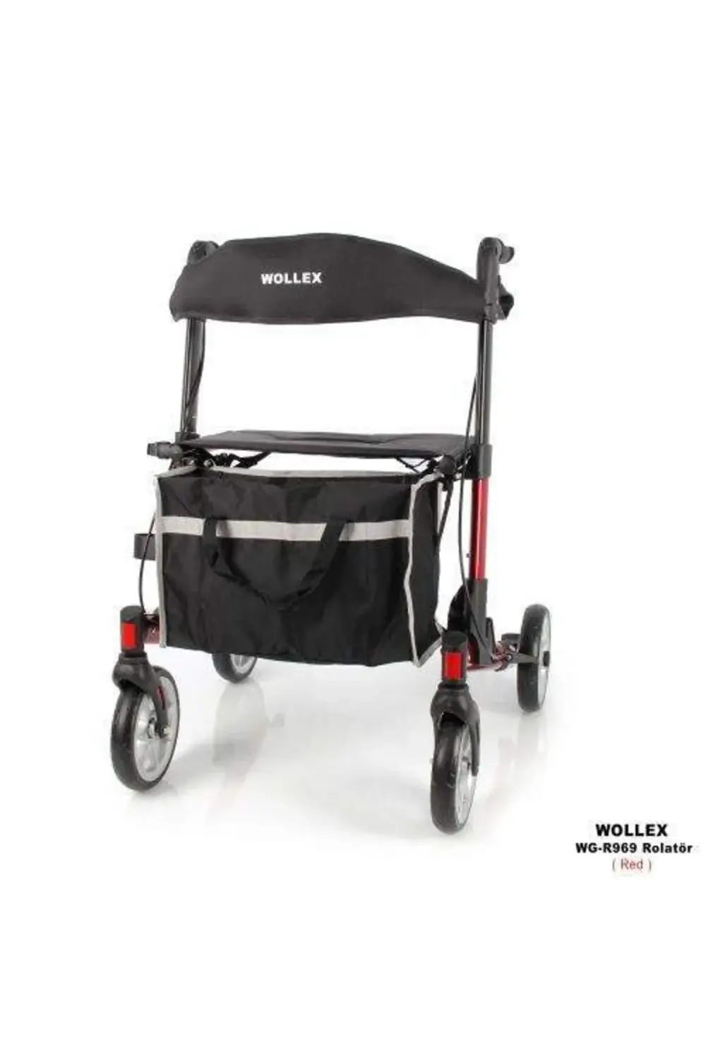 Witra Marka Alüminyum Tekerlekli Rolatör (KARBON GRİ)