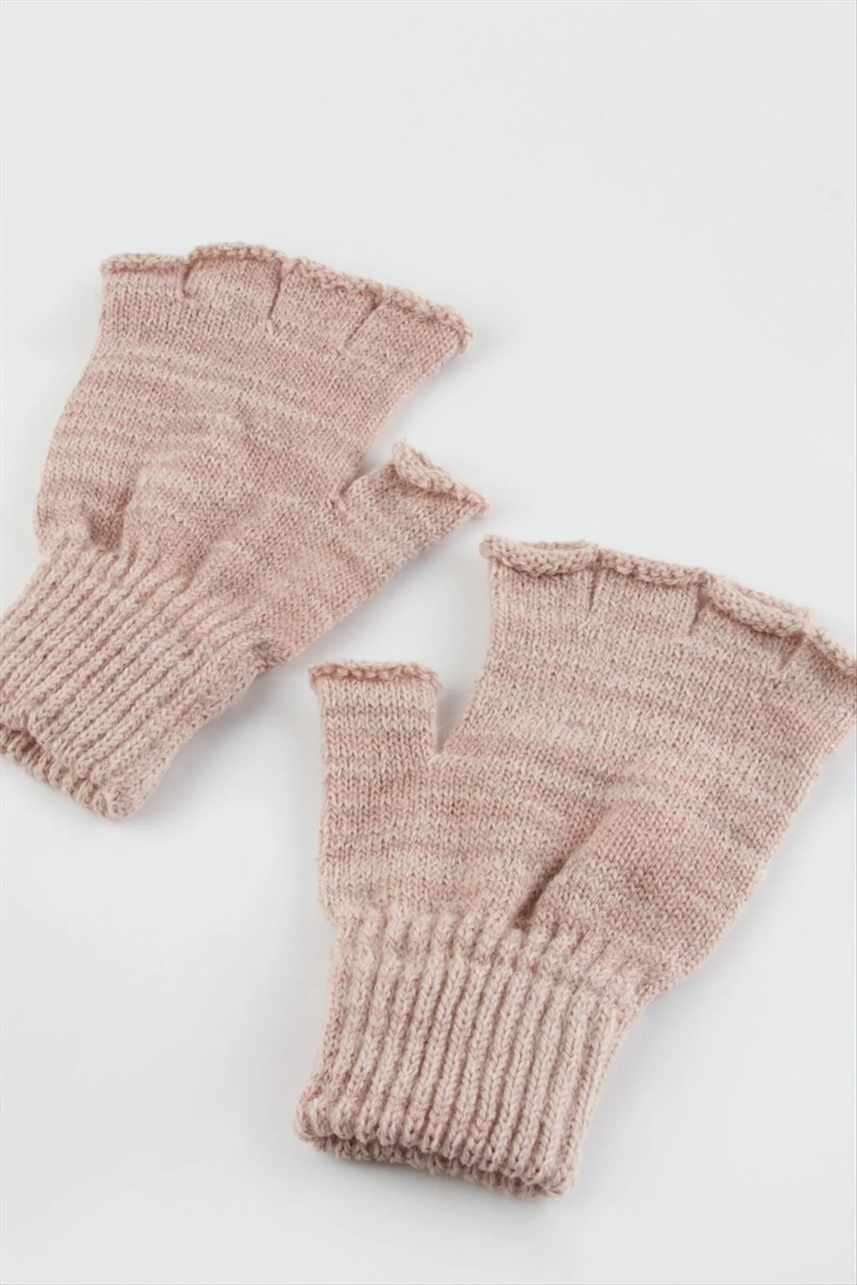 WIZARD Kesik Uçlu Eldiven-toz pembe