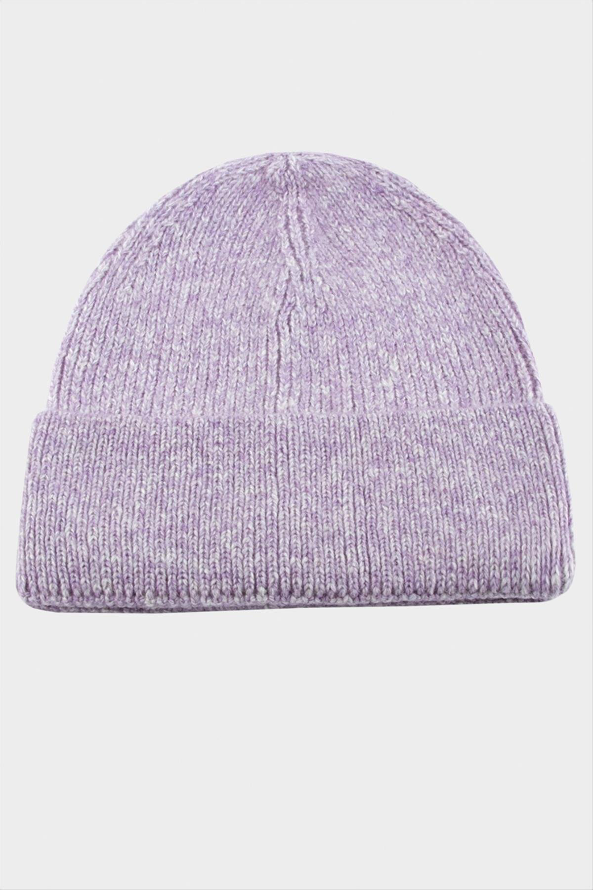 WIZARD Renkli Triko Bere-Lila