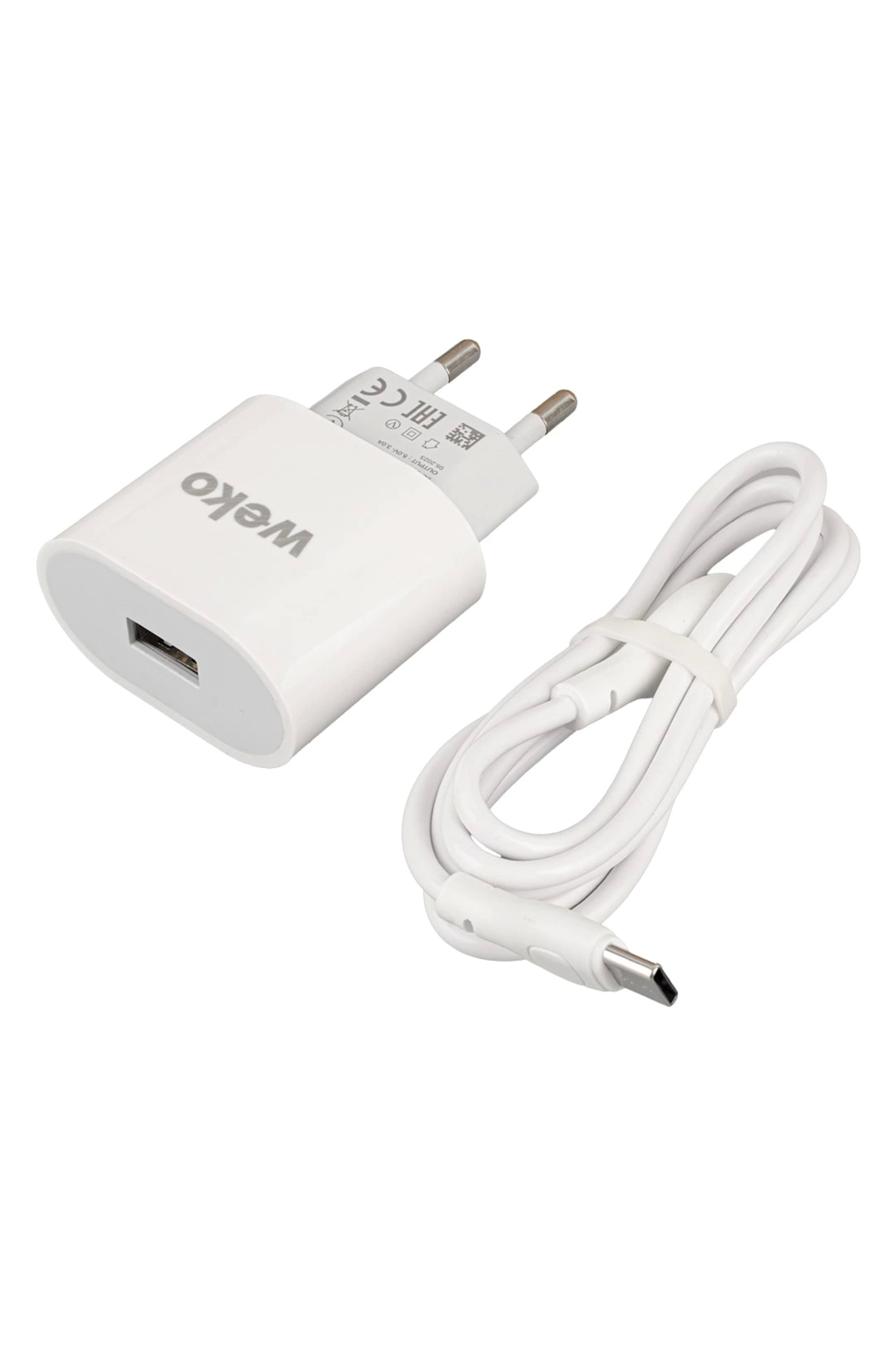 Weko Wk-21442 Pdu Qc 3.0 Amper Şarj Başlık Adaptörü Type-C Kablo (No:1