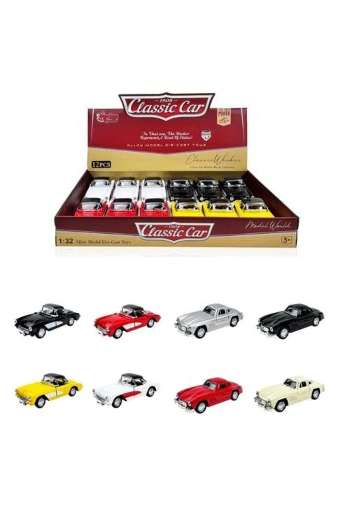WK-615-3B-5B-6B-12B ÇEKBIRAK 1:32 KLASİK ARABA-VRD