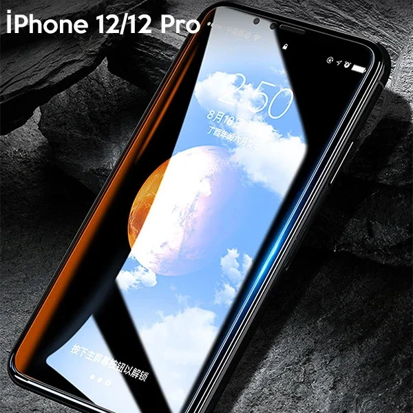 WK İPhone 12/12 Pro 6.1 Kingkong Curved Tempered Cam Ekran Koruyucu-1852