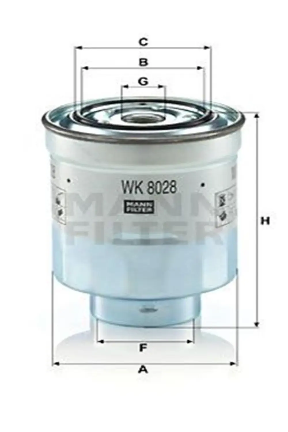 Wk8028z Filtre Mazot-( Toyota: Corolla 07-11 / Auris 07-11 1.4 D4