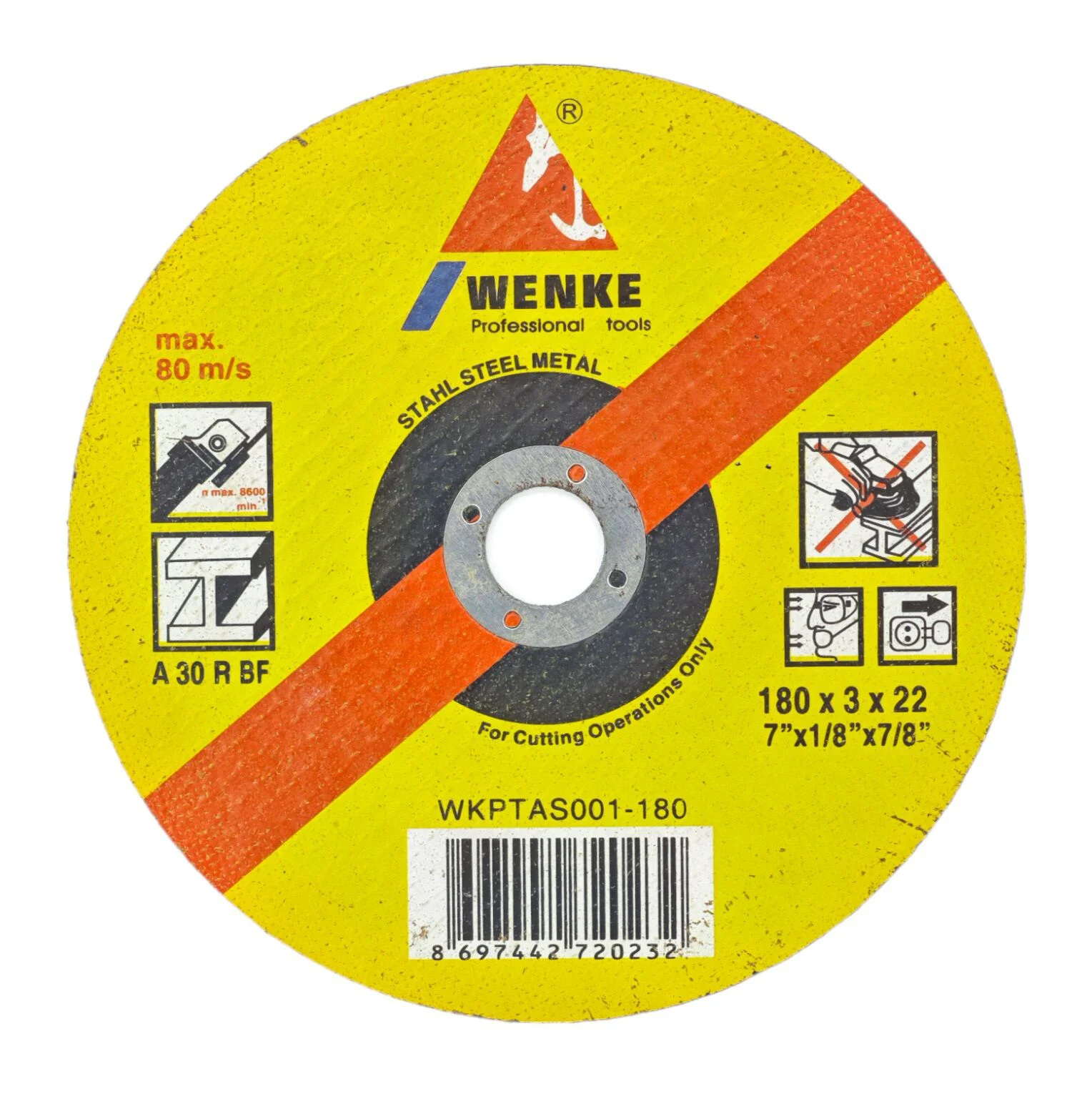 Wkptas001-180   Wenke Metal Kesici 180*3*22Mm