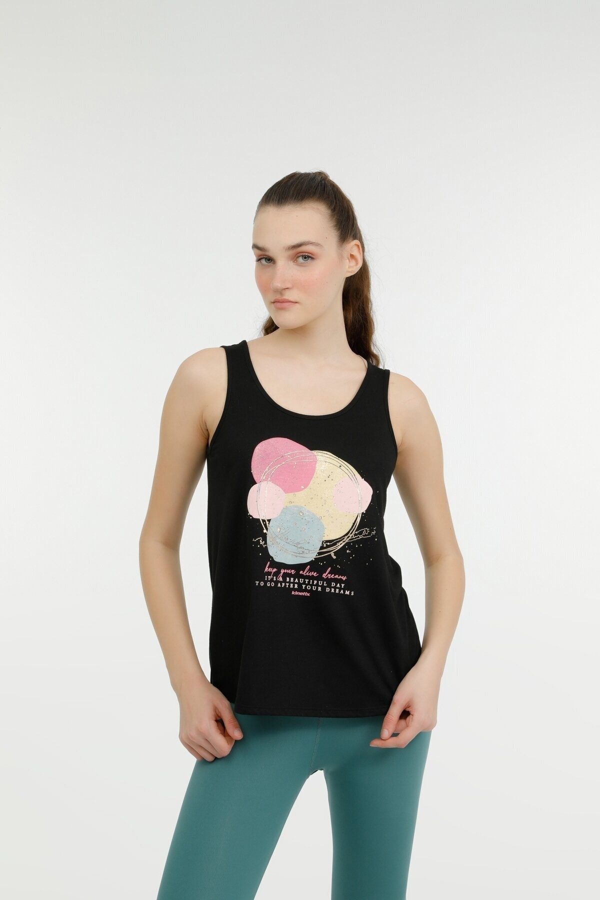 Kinetix Wl Gaby-B 10T7118 3Fx Siyah Kadın Atlet