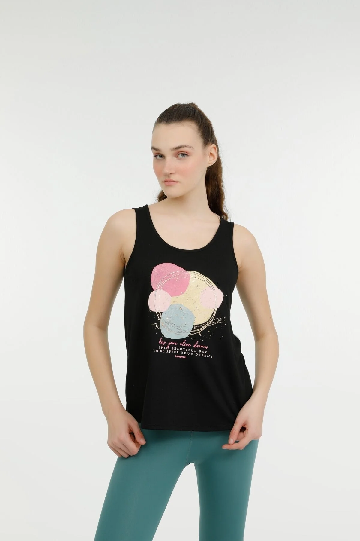 WL GABY-B 10T7118 3FX Siyah Kadın Atlet