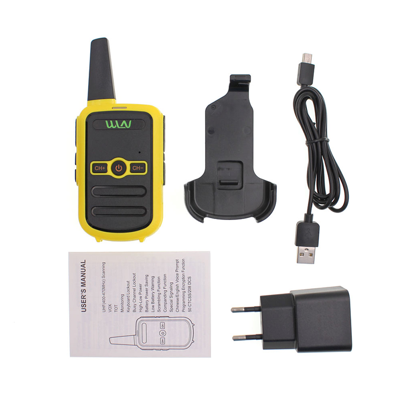 WLN KD-C51 16 KANAL TEKLİ TELSİZ SARI KASA ŞARJ ALETİ DAHİL (3-5 
