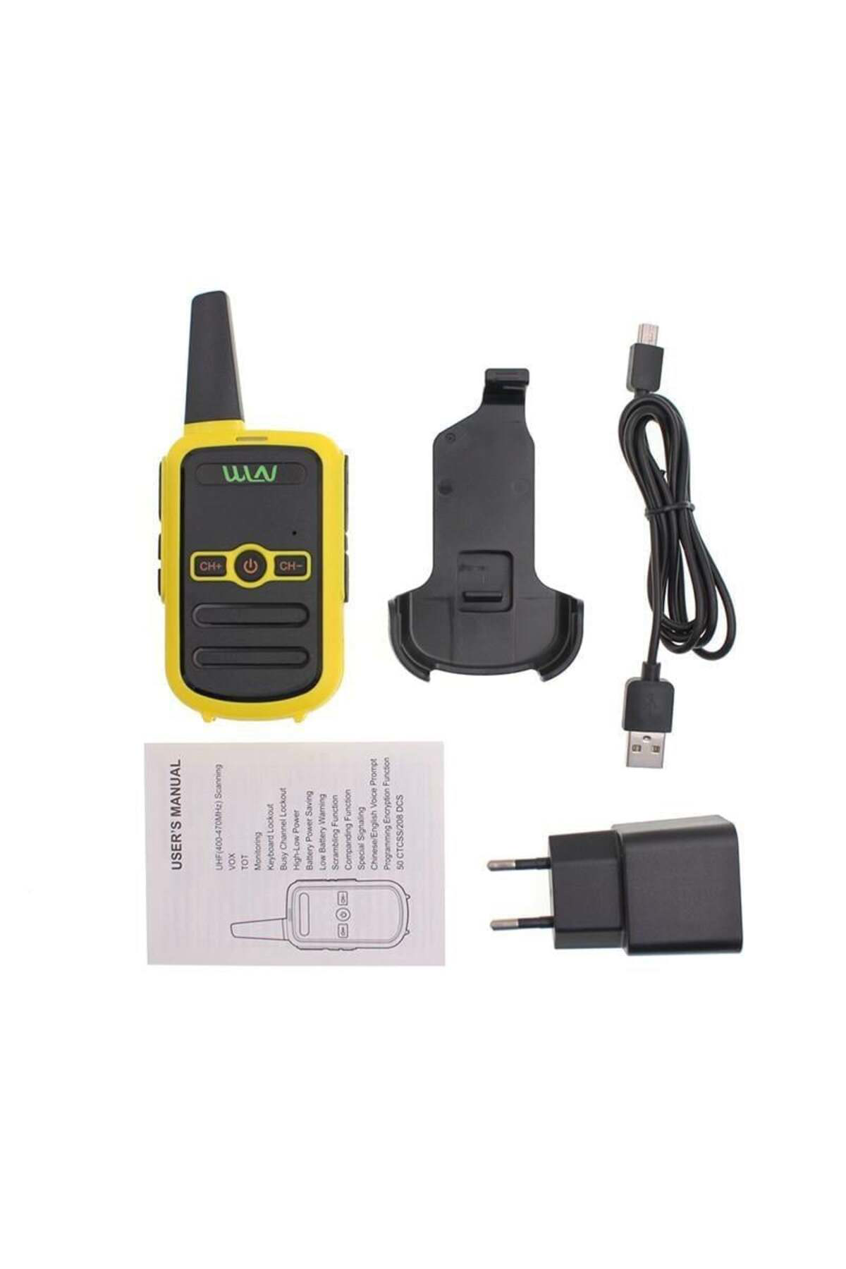 Wln KD-C51 16 Kanal Sarı Tekli Telsiz