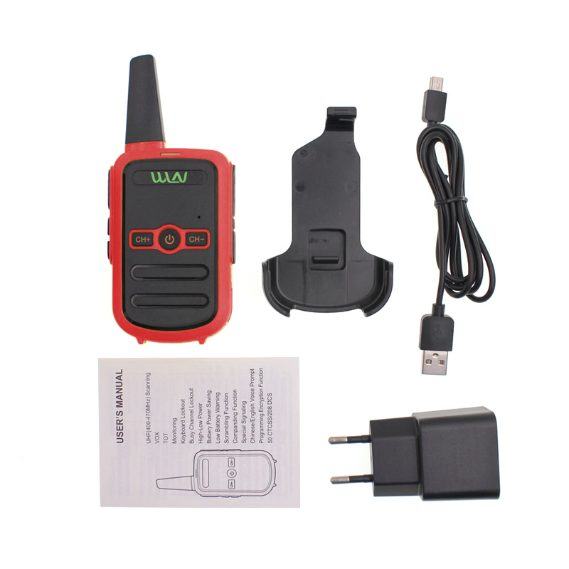 WLN KD-C51 3-5 KM 16 KANAL TEKLİ TELSİZ KIRMIZI KASA ŞARJ ALETİ D