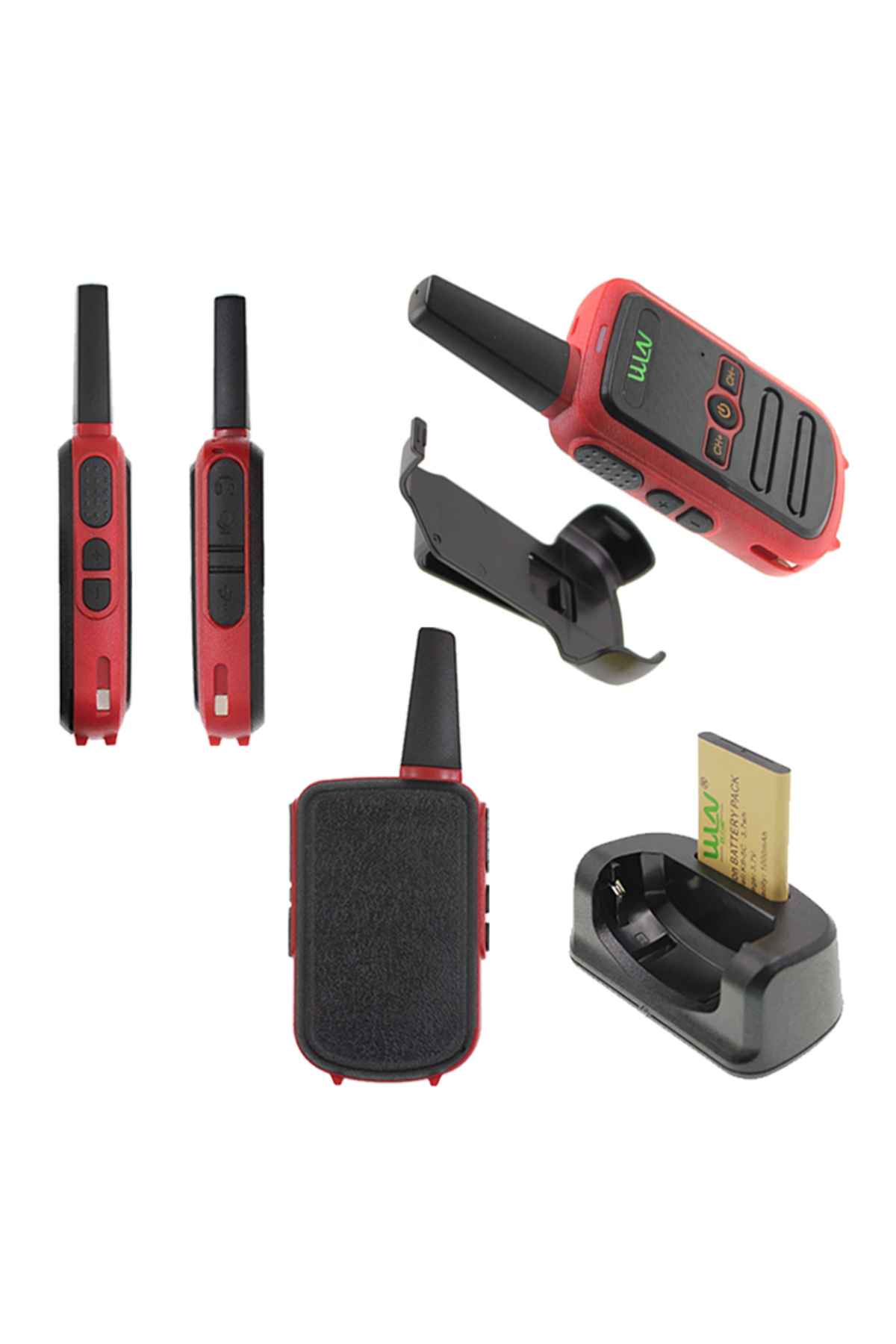 WLN KD-C51 3-5 KM 16 KANAL TEKLİ TELSİZ KIRMIZI KASA ŞARJ ALETİ D