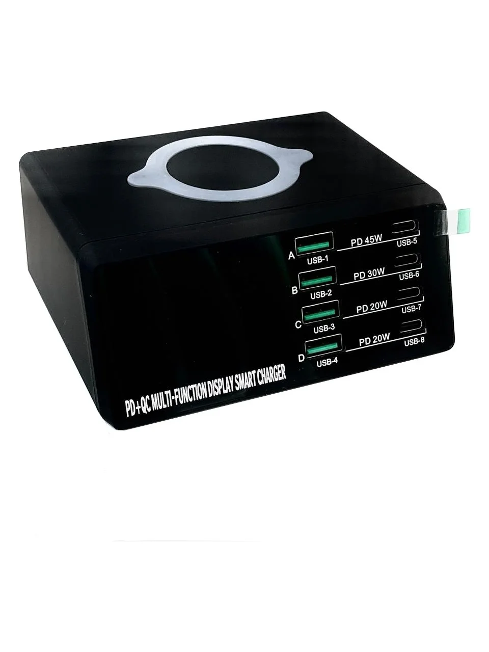 Wlx X9d 110w Çoklu Bağlantı Noktalı Akıllı Şarj Istasyonu + Kablosuz Şarj Cihazı Ac100-240v