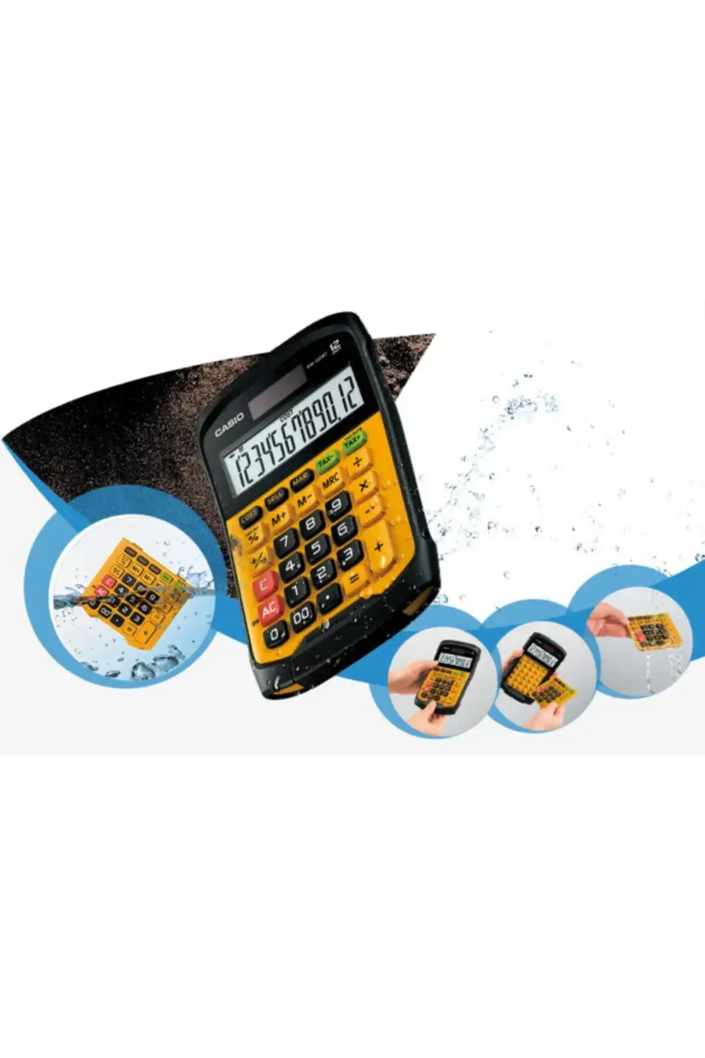 Wm-320mt Suya Toza Dayanıklı Masa Tipi 12 Hane Hesap Makinesi