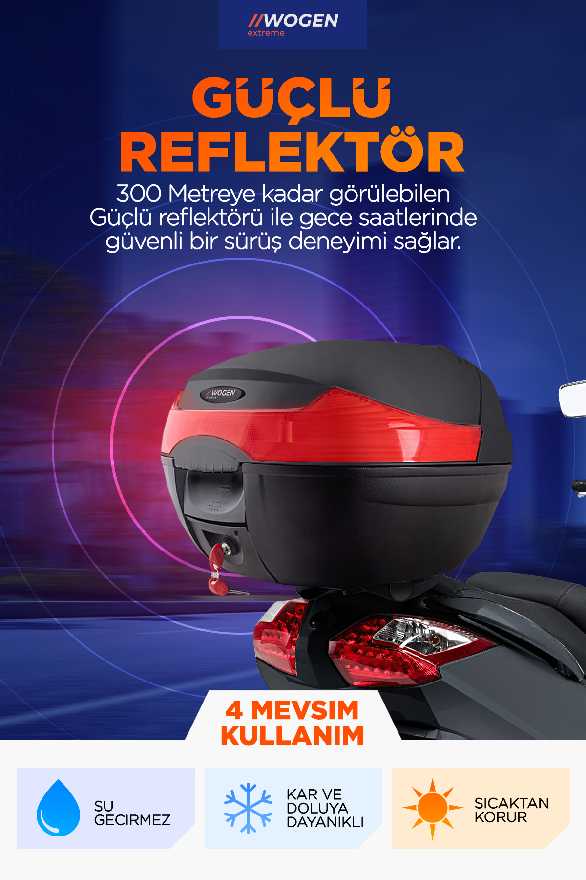 Wogen  Wg33 Basic Arka Çanta (Siyah) + Karbon Dizlik Hediye