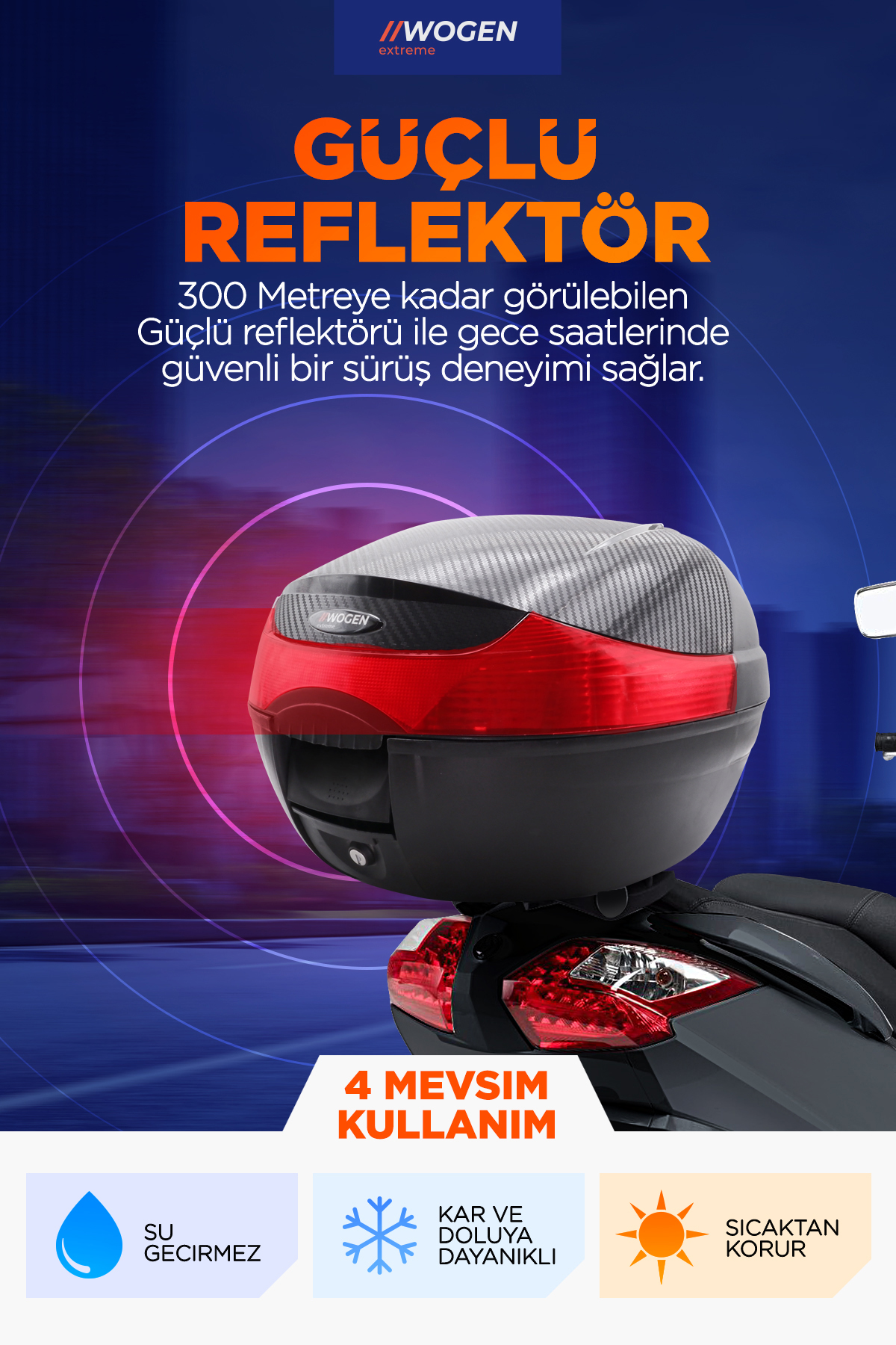Wogen  Wg33 Basic Karbon Arka Çanta (Siyah) + Karbon Dizlik Hediye