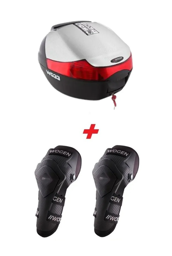 Wogen  Wg33 Karbon Arka Çanta 33 L Premium (Beyaz) + Karbon Dizlik