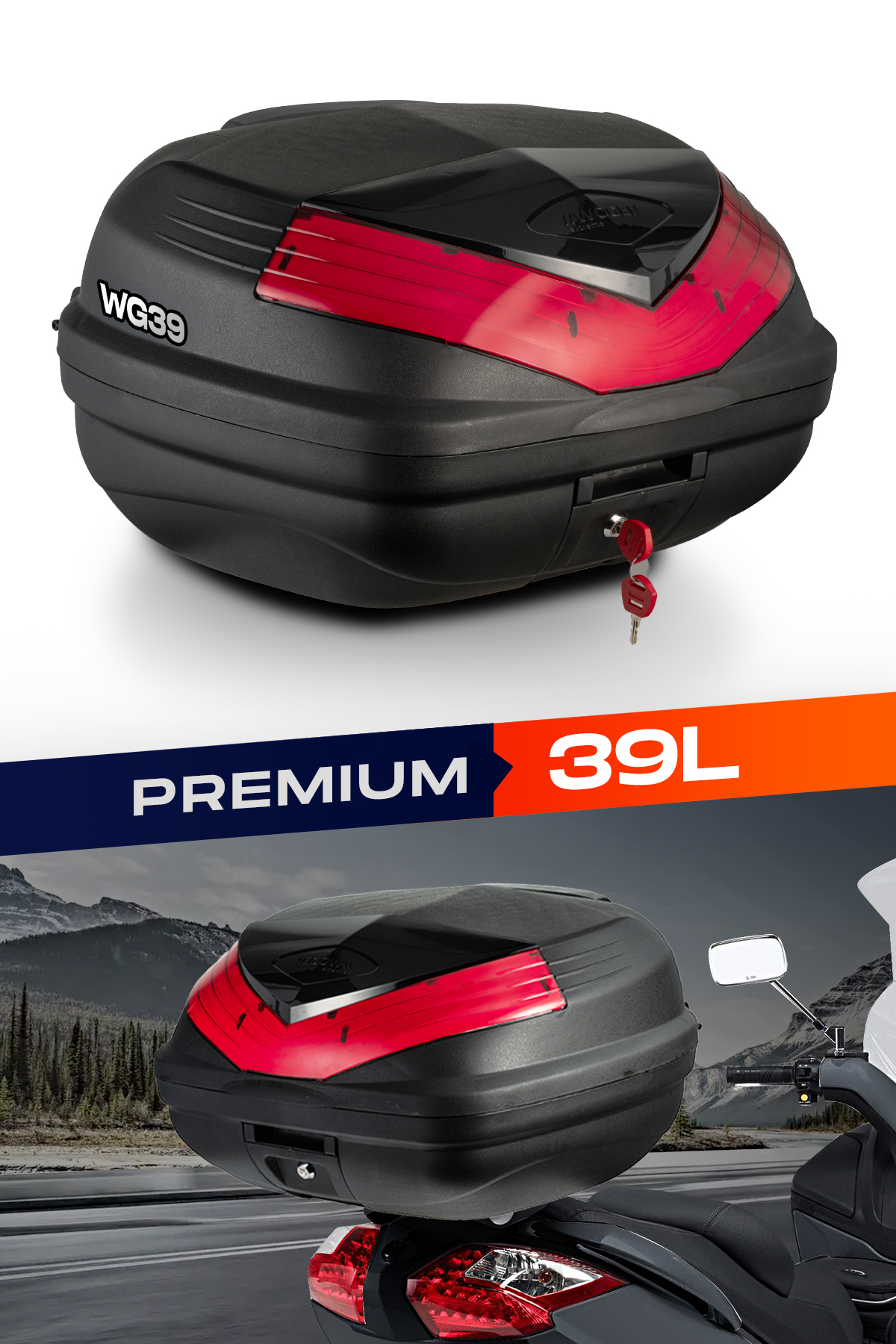 Wogen  Wg39 Arka Çanta 39 L Sirt Dayamali Premium (Siyah)