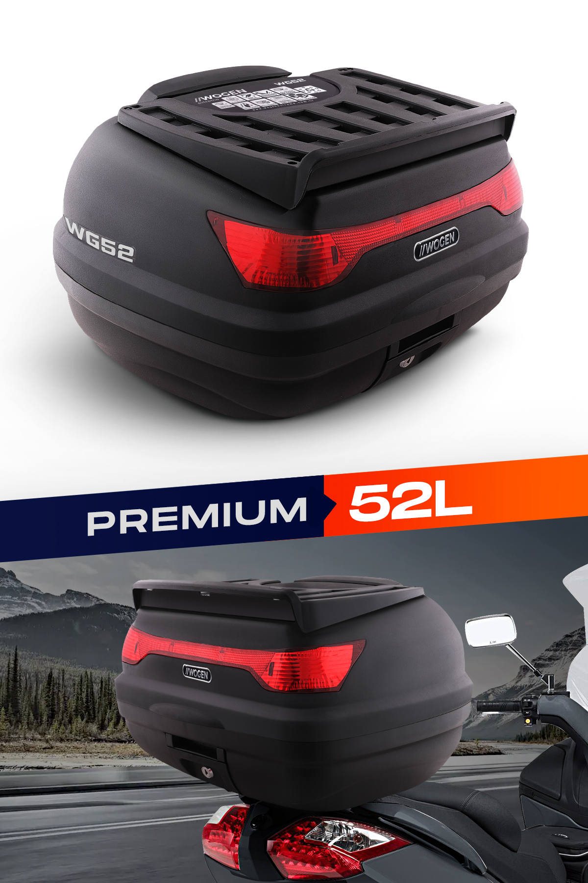 Wogen  Wg39 Arka Çanta 39 L Sirt Dayamali Premium (Siyah)