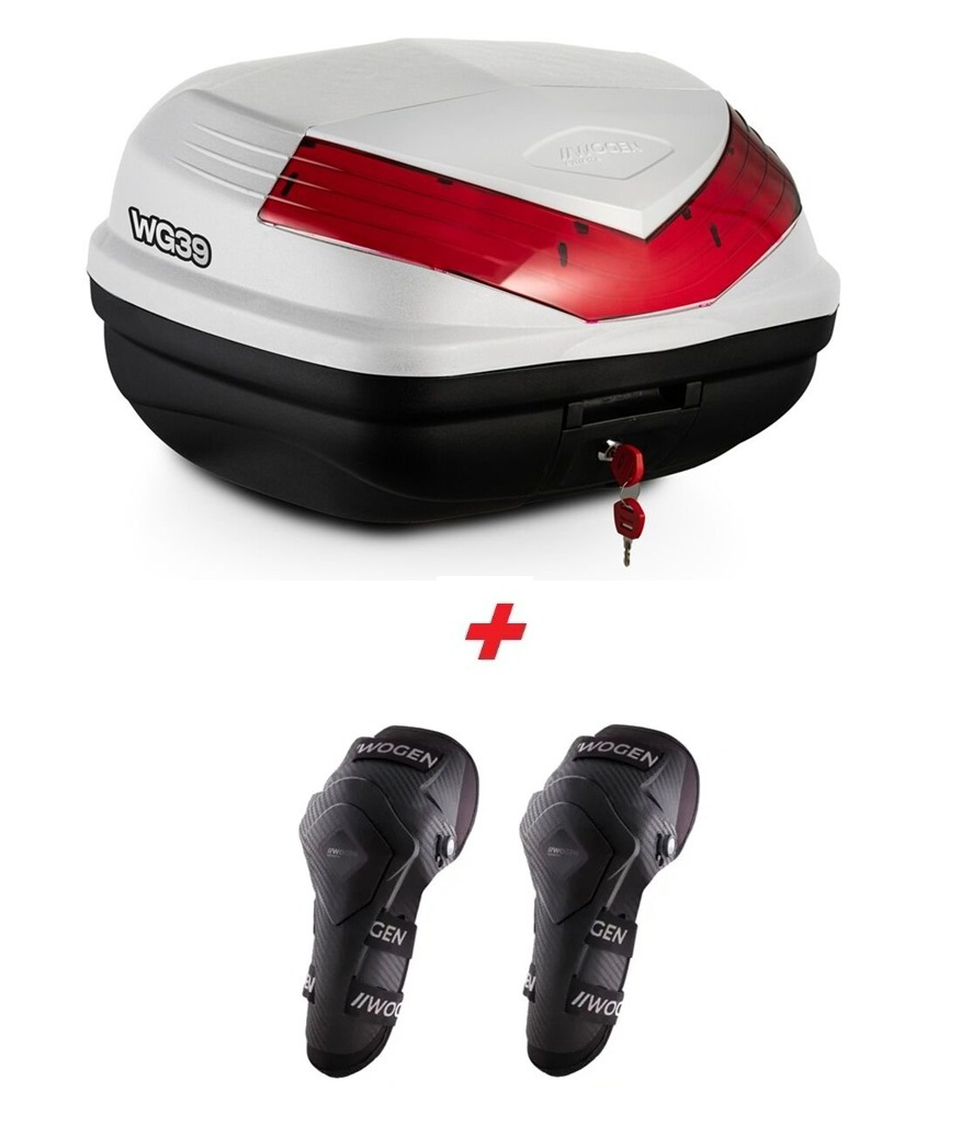 Wogen  Wg39 Basic Arka Çanta 39 Litre (Beyaz) + Karbon Dizlik Hedi