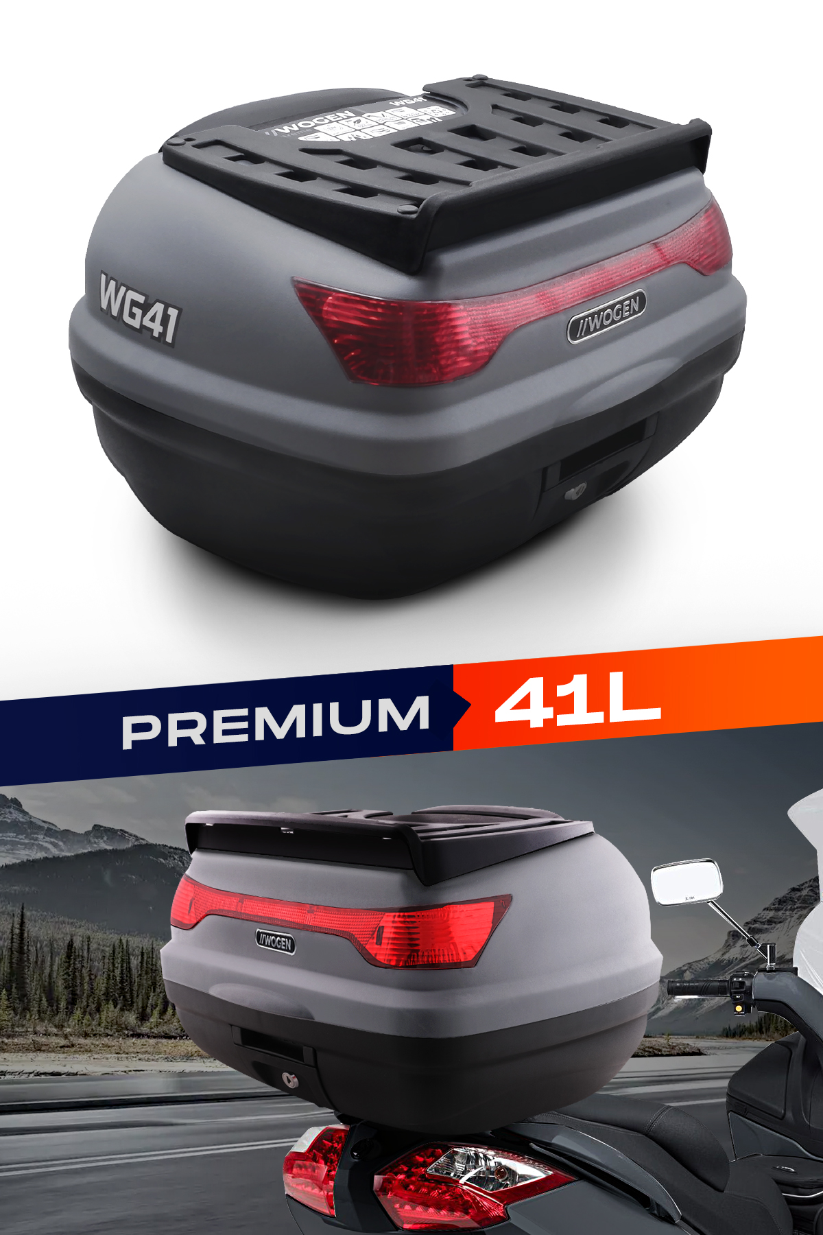 Wogen  Wg41 Arka Çanta 41 L Sirt Dayamali Premium (Nardo Gri)