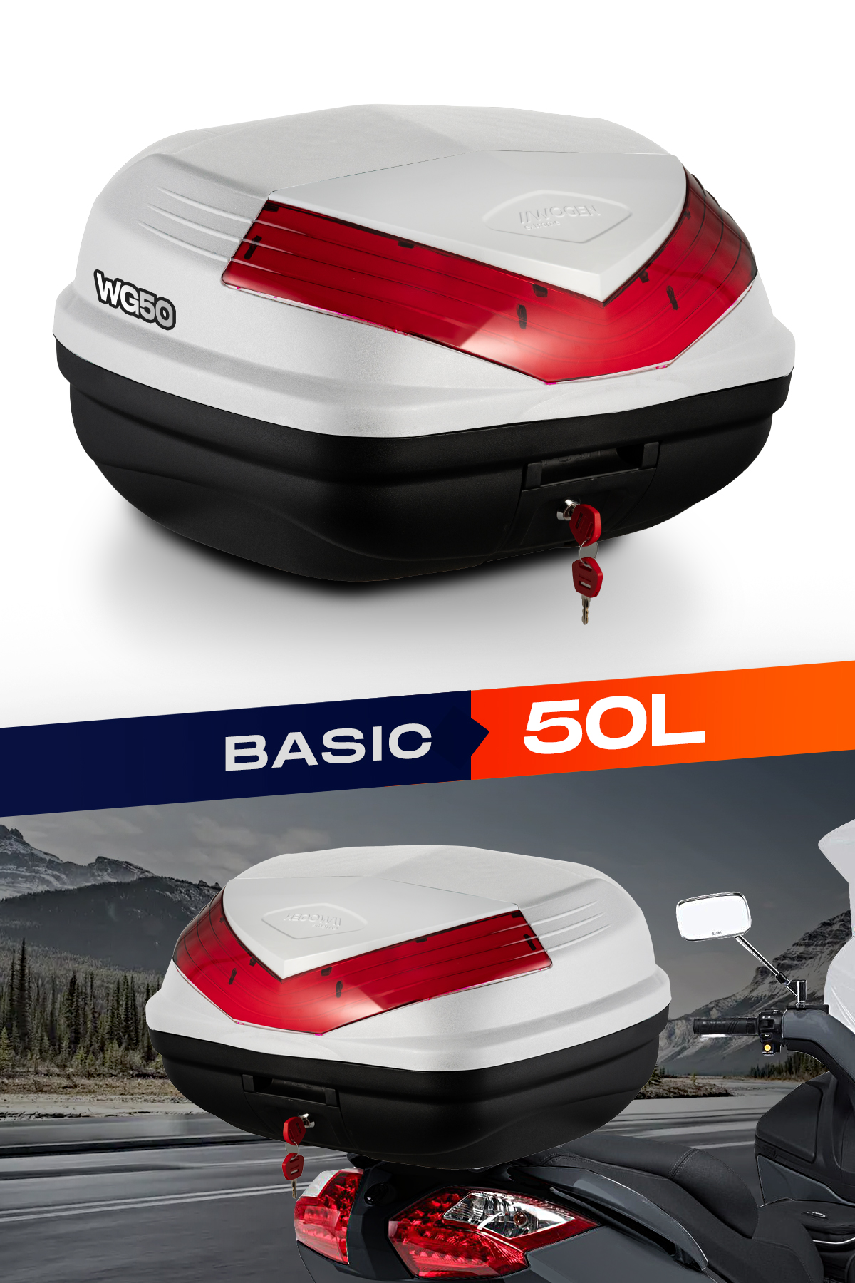 Wogen  Wg50 Arka Çanta 50 L Basic (Beyaz)