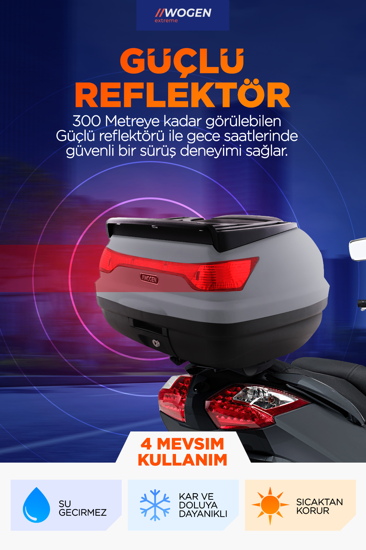 Wogen  Wg52 Arka Çanta 52 L Sirt Dayamali Premium (Nardo Gri)