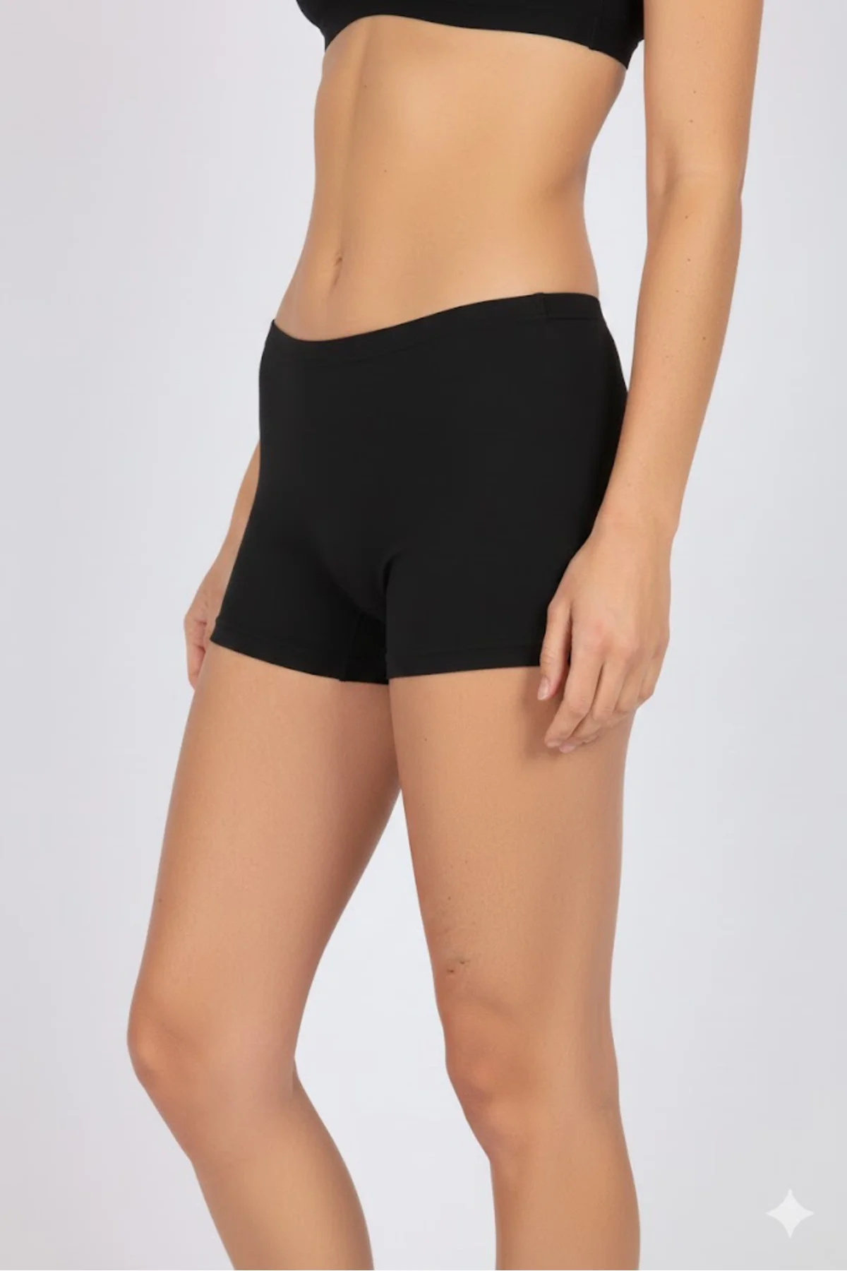 Wo&gı Seamless 5002 Lazer Kesim Cotton Short