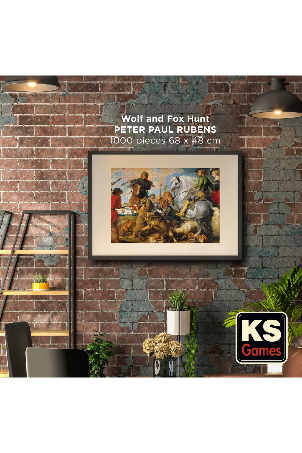 Ks Games Wolf And Fox Hunt 1000 Parça Puzzle