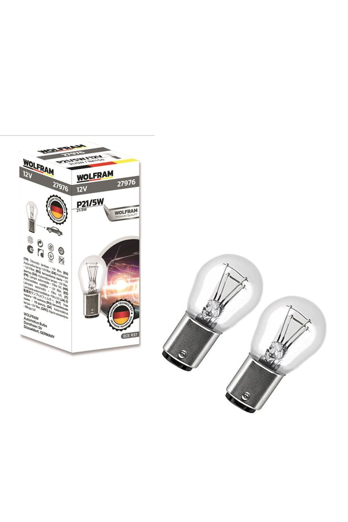 Crn Wolfram P21/5W Düz Tırnak 12V Ampül 10 Adet