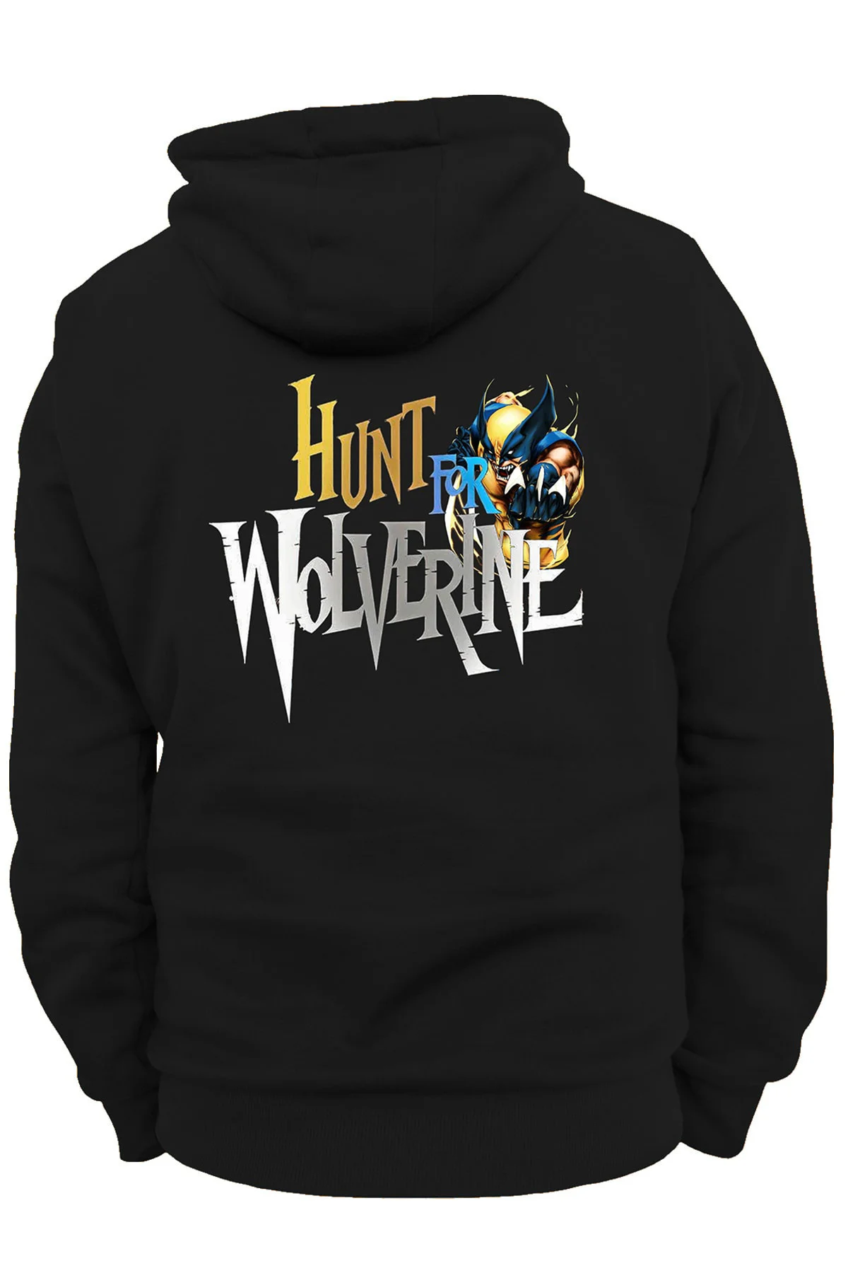 Wolverine Çift Baskılı Fermuarsız Kapüşonlu Sweatshirt Hoodie