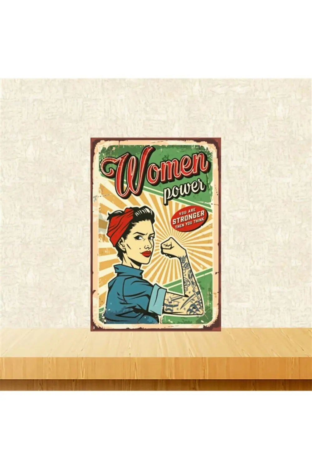Women Power Tasarımlı 20-30 Cm Retro Ahşap Tablo Tkfx5167 Fiyatı, Yorumları ve Özellikleri