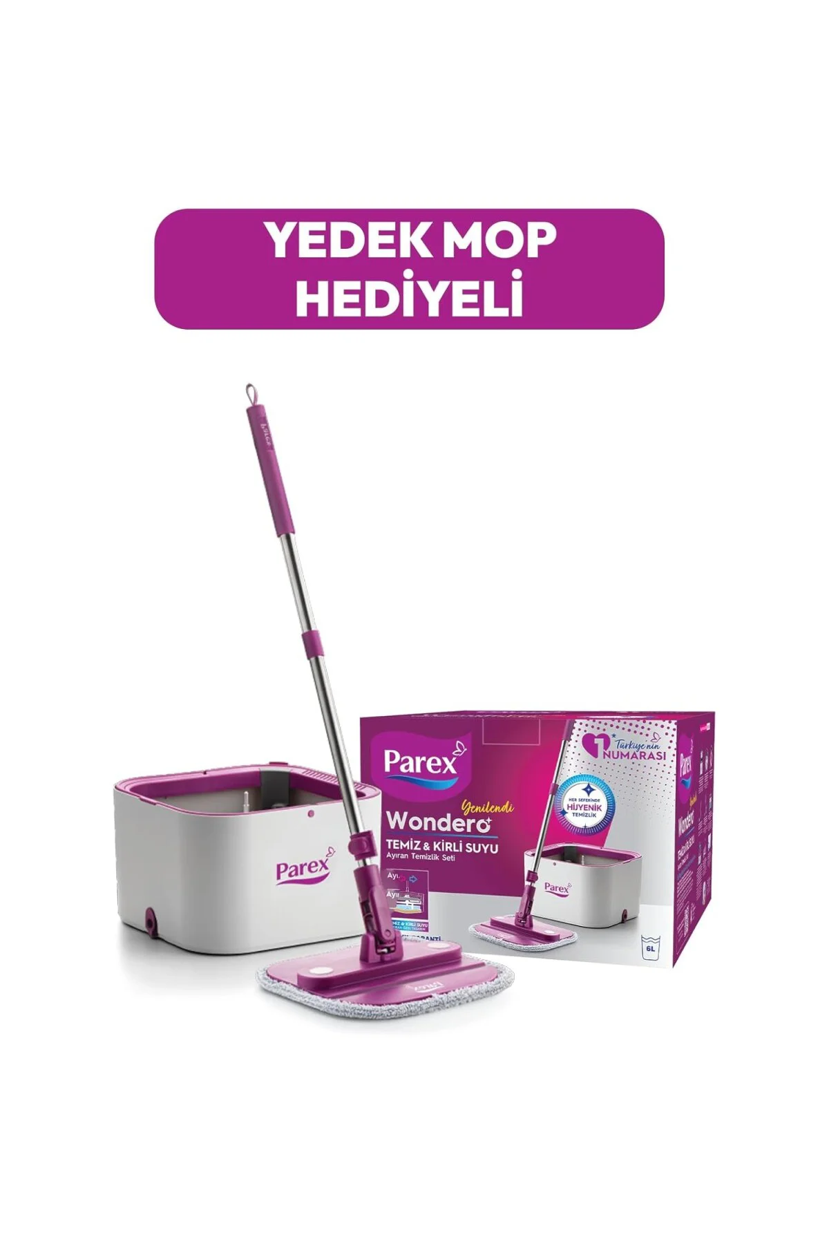 Wondero Otomatik Temizlik Seti Yedek Mop Hediyeli