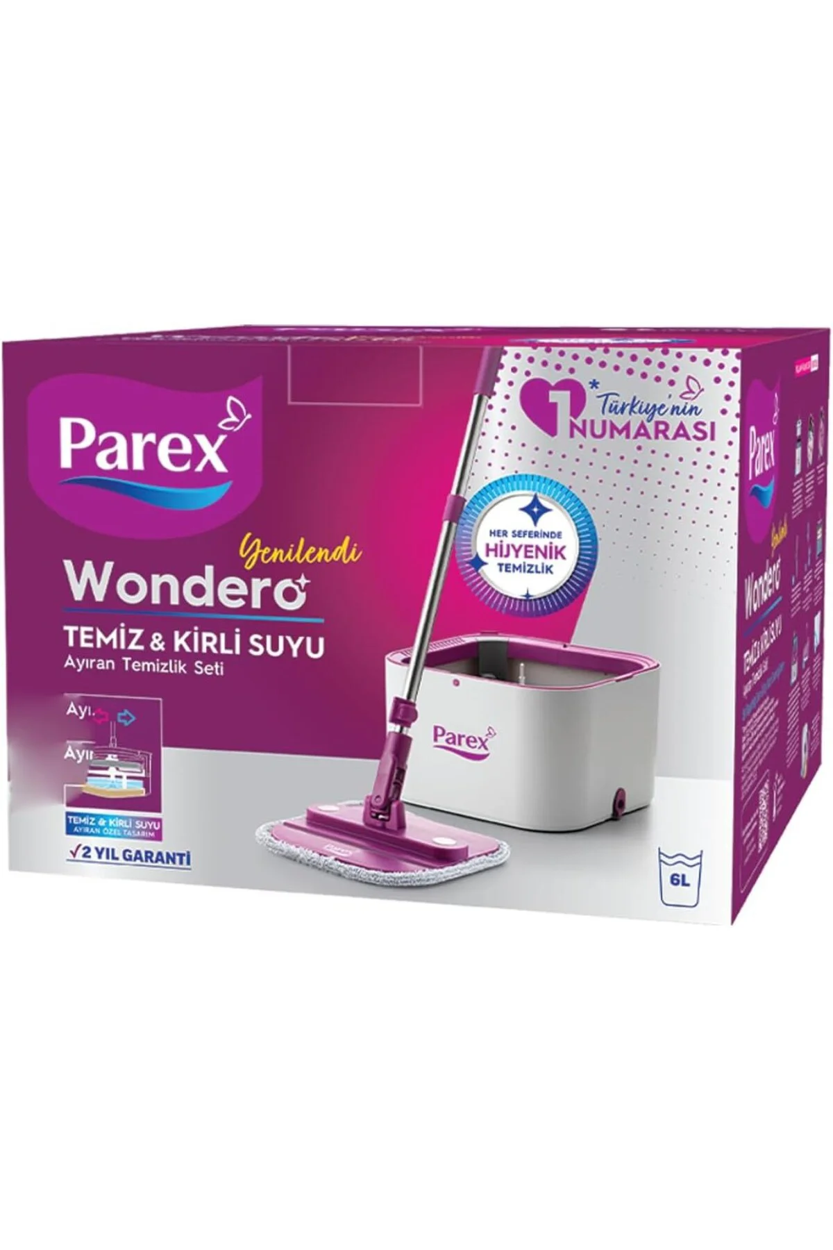 Wondero Otomatik Temizlik Seti Yedek Mop Hediyeli