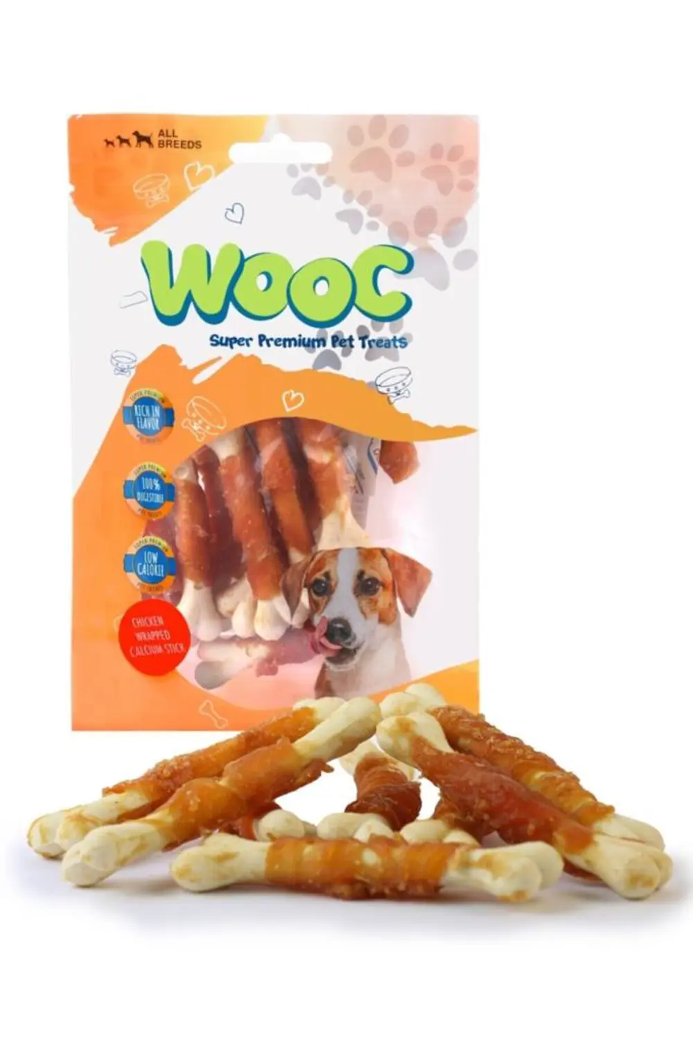Wooc Dog Tavuk Sargılı Kalsiyum Kemikli Ödül Maması 80 Gr