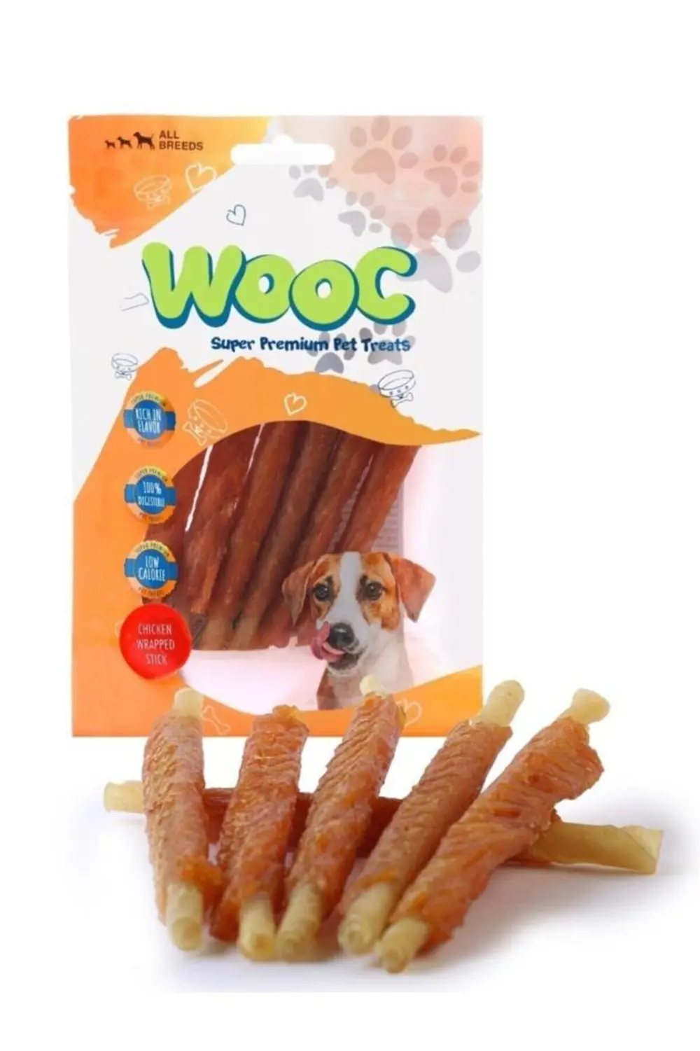 Wooc Dog Tavuk Sargılı Natural Stick Ödül Maması 80 Gr