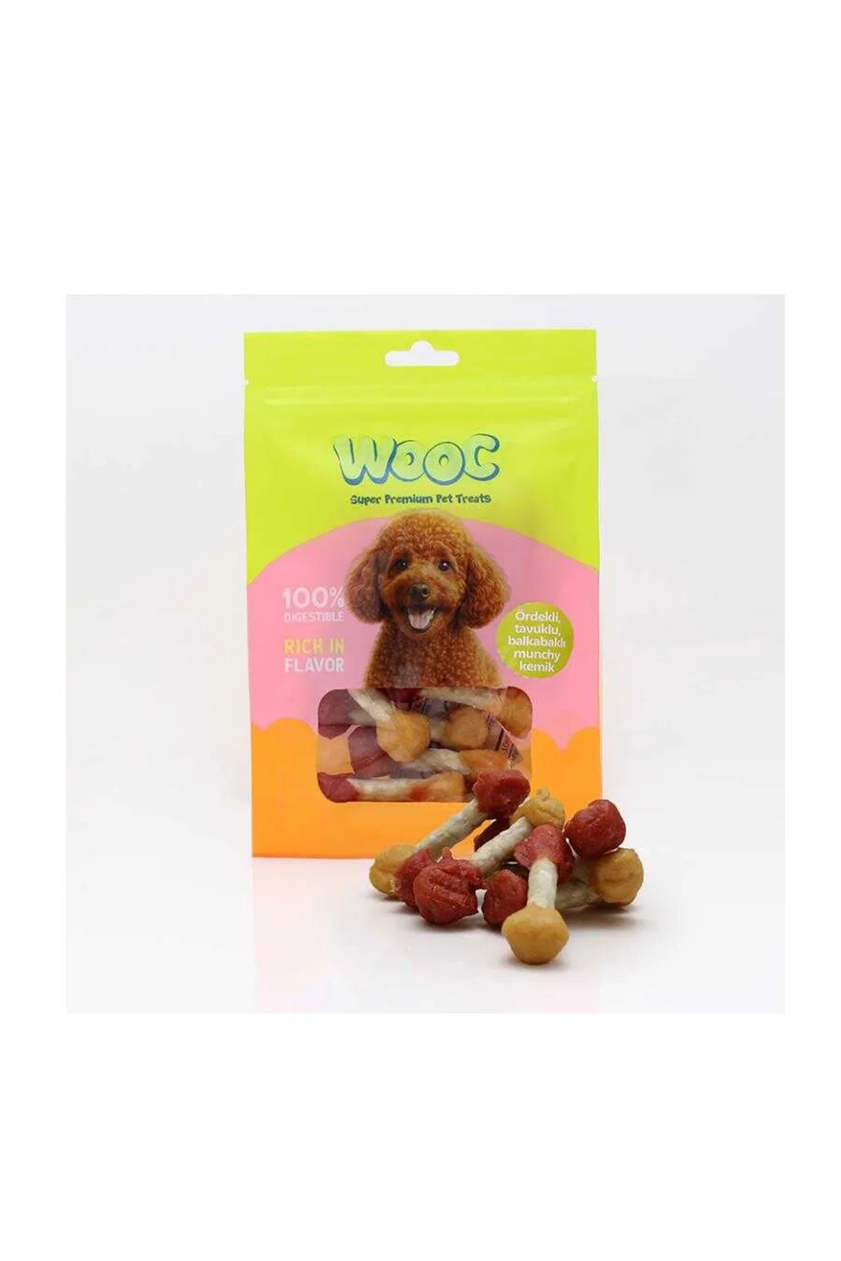 Wooc Ördekli, Tavuklu ve Balkabaklı Köpek Ödülü 75 Gr
