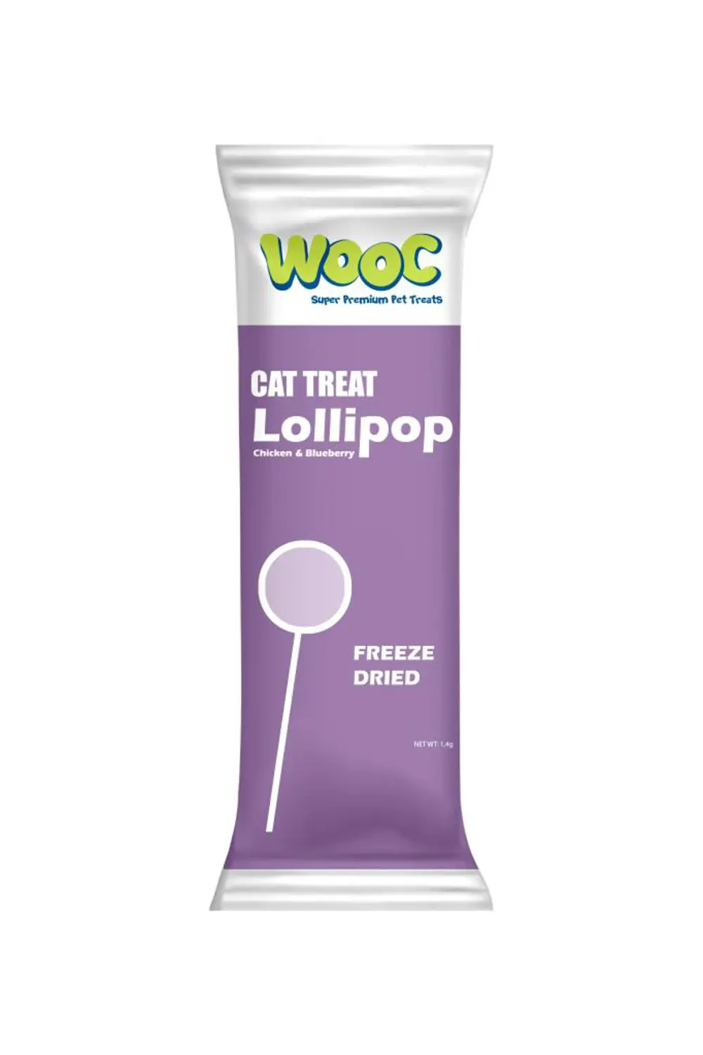 Wooc Tavuk ve Yaban Mersinli Kedi Lolipop 1,4 GR 1 Adet