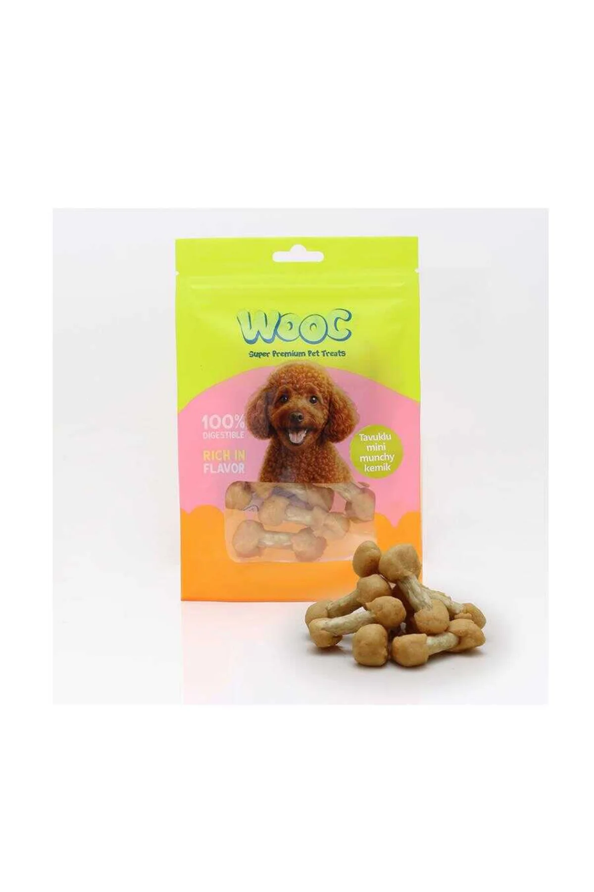 Wooc Tavuklu Mini Munchy Kemik Köpek Ödül Maması 75 Gr