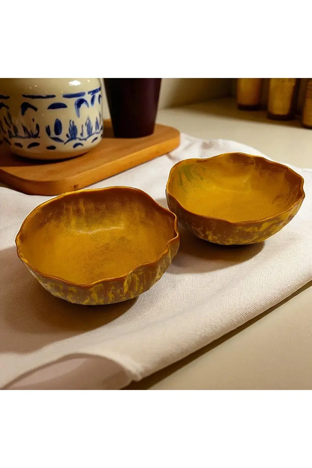 Wood 14cm Porselen Çukur Kase