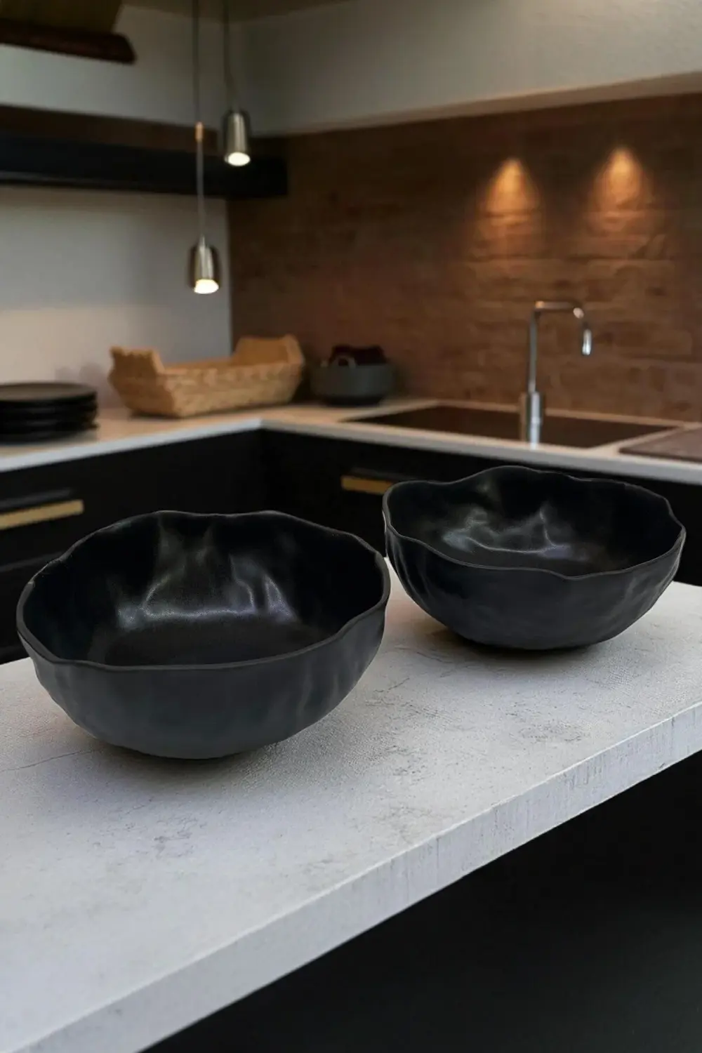 Wood 14cm Porselen Çukur Kase