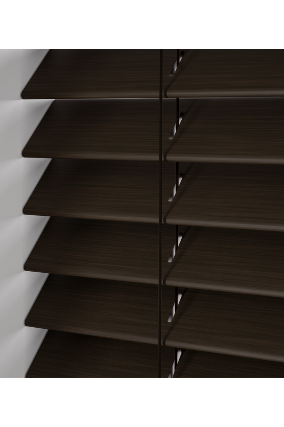 Wooden Blinds %100 Doğal Ahşap Jaluzi Perde 50mm,Alüminyum Kasalı