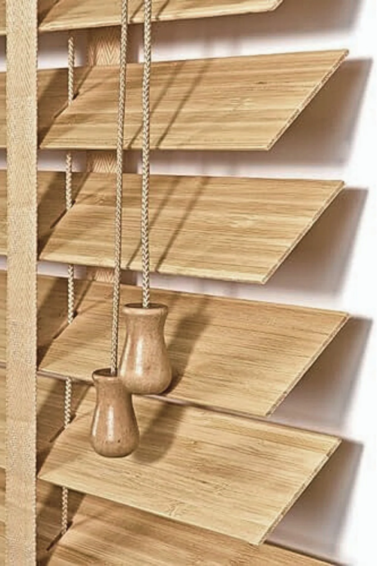 Wooden Blinds %100 Doğal Ahşap Jaluzi Perde 50mm,Alüminyum Kasalı