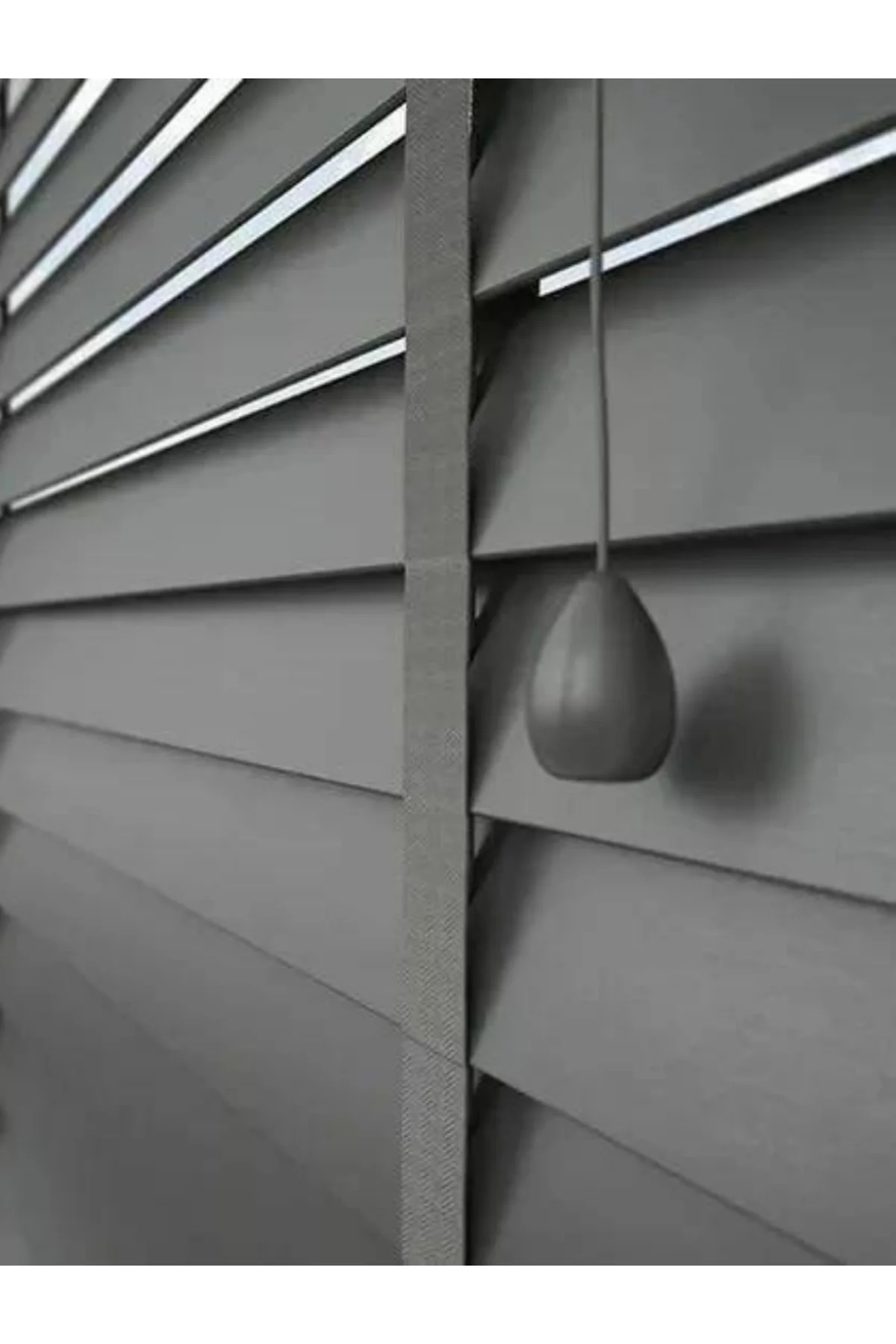 Wooden Blinds %100 Doğal Ahşap Jaluzi Perde 50mm,Alüminyum Kasalı