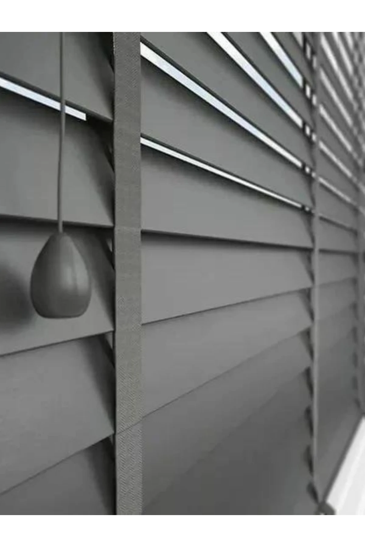 Wooden Blinds %100 Doğal Ahşap Jaluzi Perde 50mm,Alüminyum Kasalı